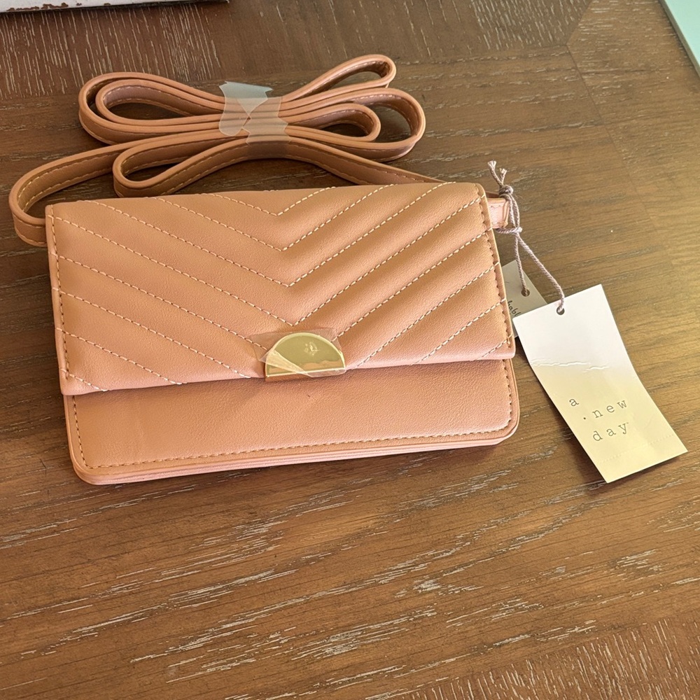 A New Day Peach Crossbody Bag